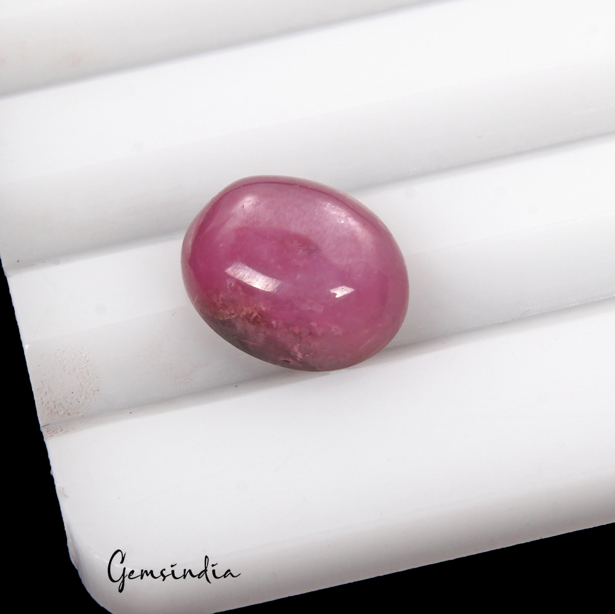 Certified 4.90 Ct Natural Pink Star Ruby Oval Cab Precious Loose Gem For Ring-RH