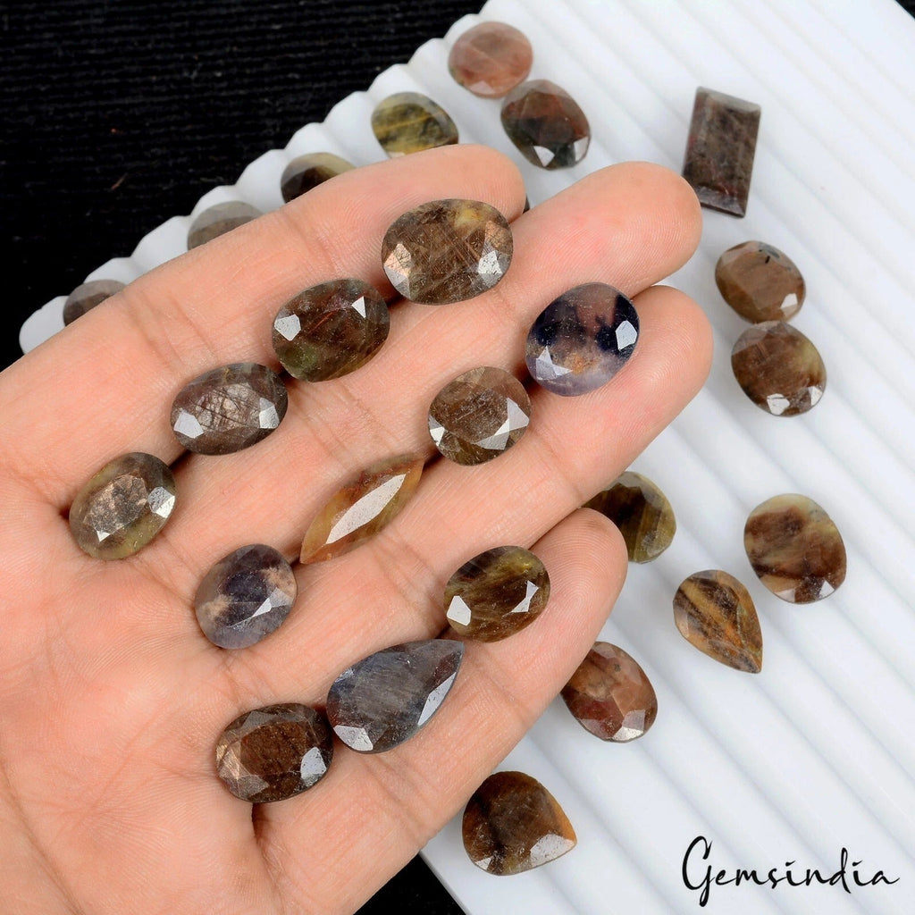 300 Cts Natural Sapphire Mix Cut Loose Untreated 11mm-18mm Gemstones Lot~ 31 Pcs