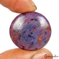 Certified 92.00 Ct Natural Natural Red Star Ruby Uneven Round Cab Loose Rare Gem