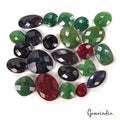 Ruby Lot, Loose Gemstone, Color Enhanced — 23 Pieces, 9mm to 18mm, 136.00 Ct