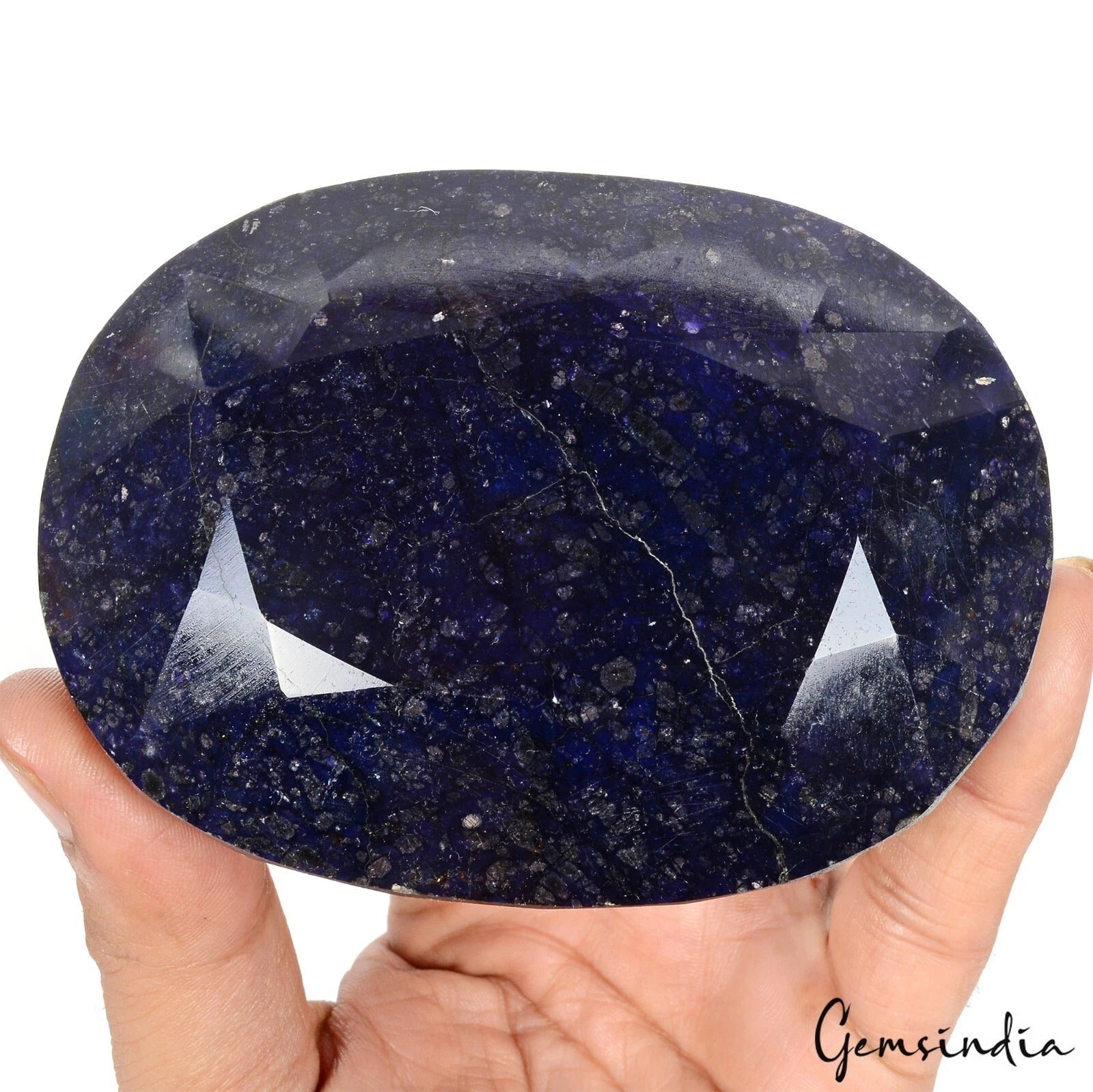 Certified 3270 Cts Natural African Blue Sapphire Oval Loose Huge Museum Size Gem