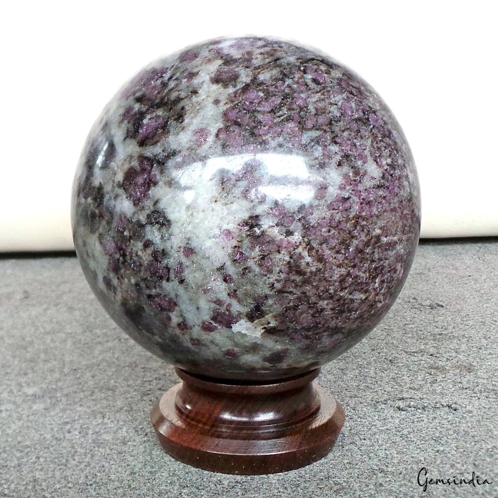 5" Large Spinel in Matrix Crystal Healing Reiki Gemstone Decor Sphere 3.3 Kilo
