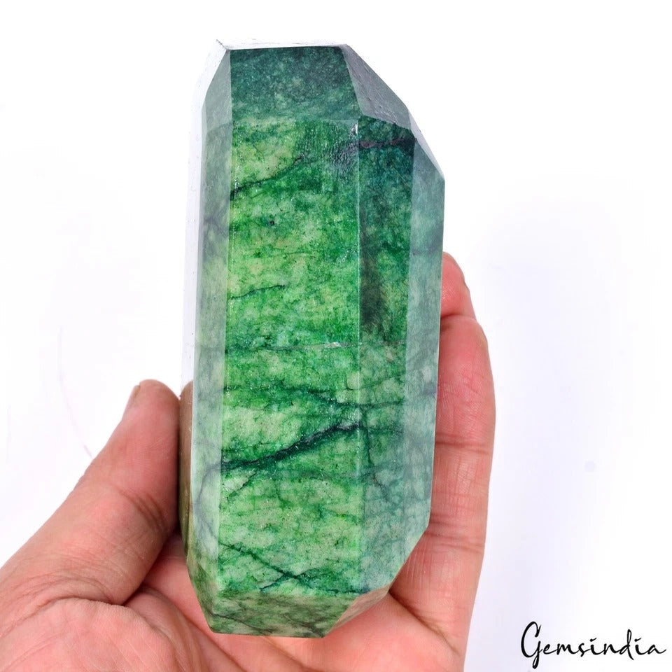3730 Ct Natural Green Brazilian Emerald Octagon Cut Earth Mined Museum Size Gem