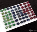 1030Ct Natural Emerald Ruby Sapphire Lot Oval Shape Faceted Gemstone For Jewelry