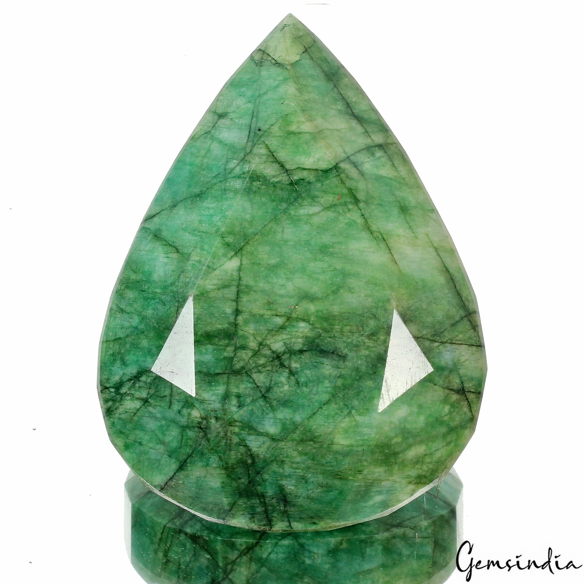 Huge 960 Ct Natural Green Emerald Pear Faceted Earth Mined Loose Brazil Gemstone