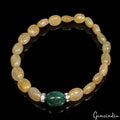 Quartz Bracelet, Untreated, Yellow — 7mm to 12mm, 48.00 Ct