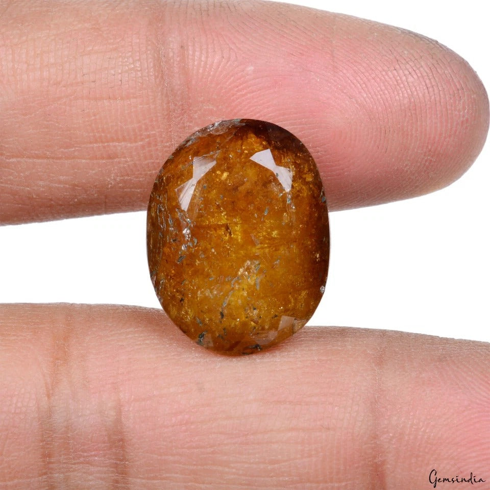 Certified 23.30 Ct Natural Untreated Brown Tourmaline Oval Cut Loose Gemstone
