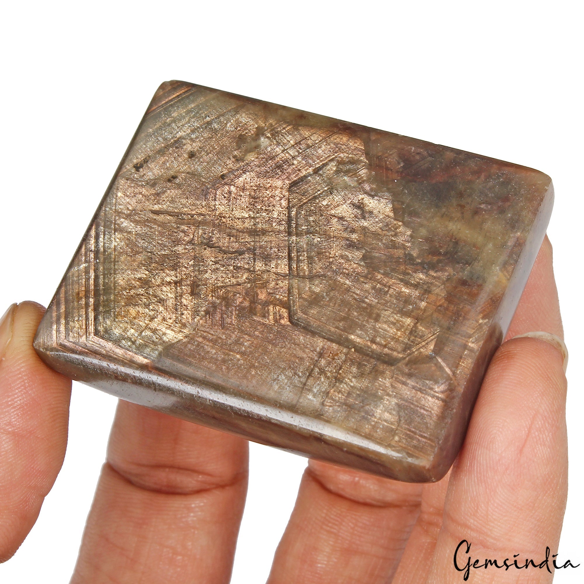 Huge 760 Ct Natural Brown Sapphire Untreated Loose Rectangular Cabochon Gemstone