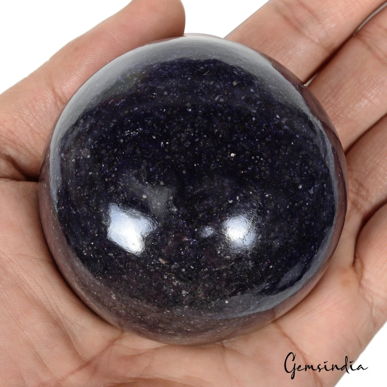 African Blue Sapphire Cabochon — 68 x 68 x 45mm, 1950 Ct, Madagascar