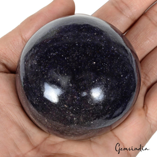 African Blue Sapphire Cabochon — 68 x 68 x 45mm, 1950 Ct, Madagascar