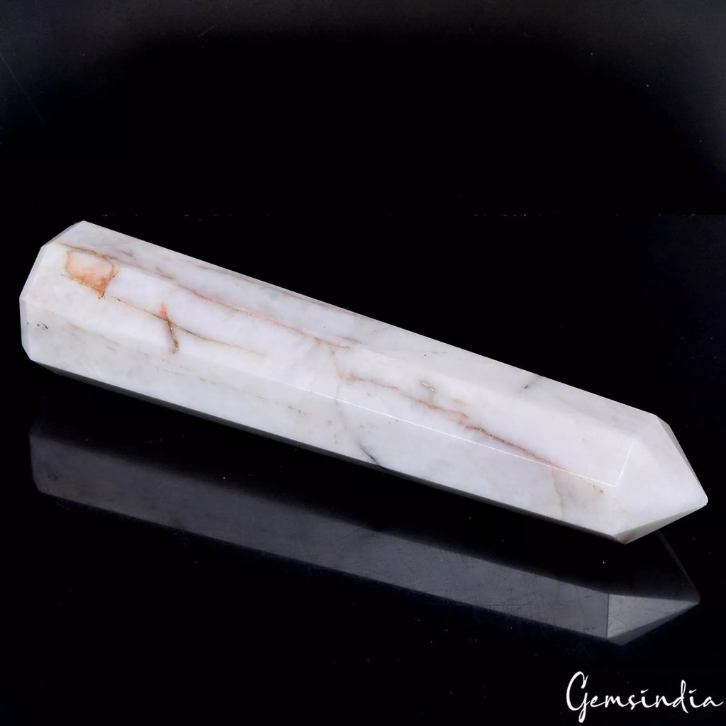 4100 Cts Natural Agate Crystal Wand Obelisk Reiki Healing Gem Long Tower~8.75 "