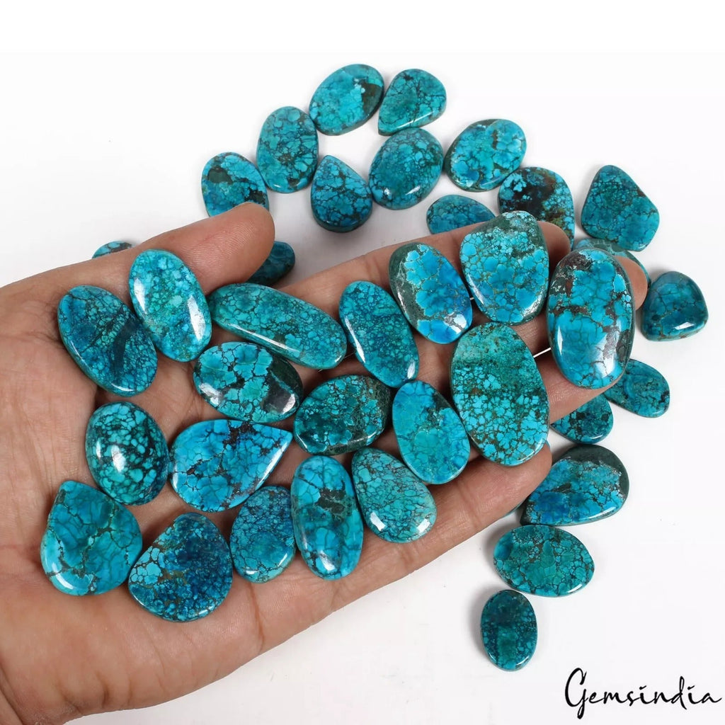 930 Ct/39 Pcs Natural Blue Green Arizona Spider Web Turquoise Mix Cab Loose Gems