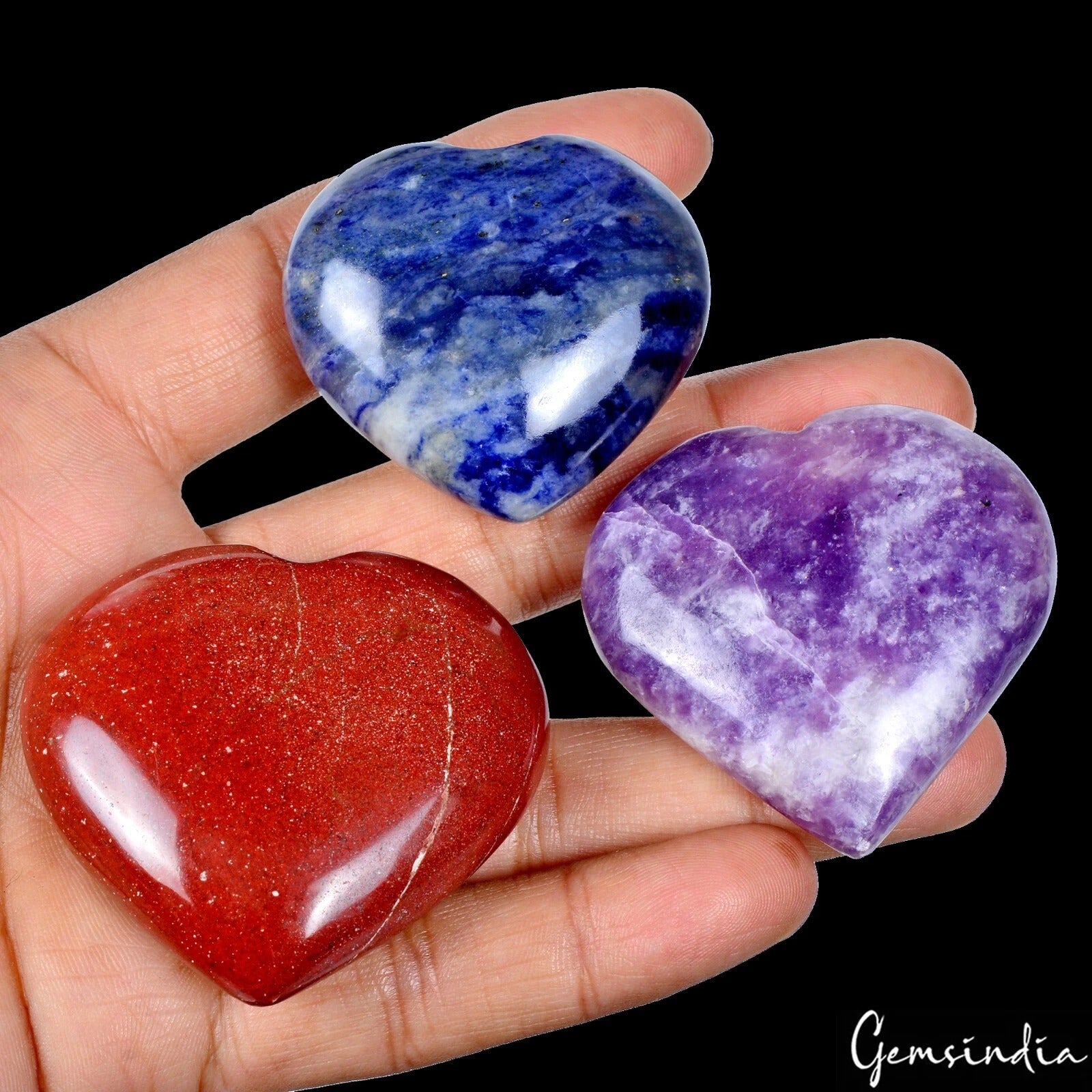 Red Jasper Loose Gemstone, Untreated, Purple — 41 mm, 880 Ct