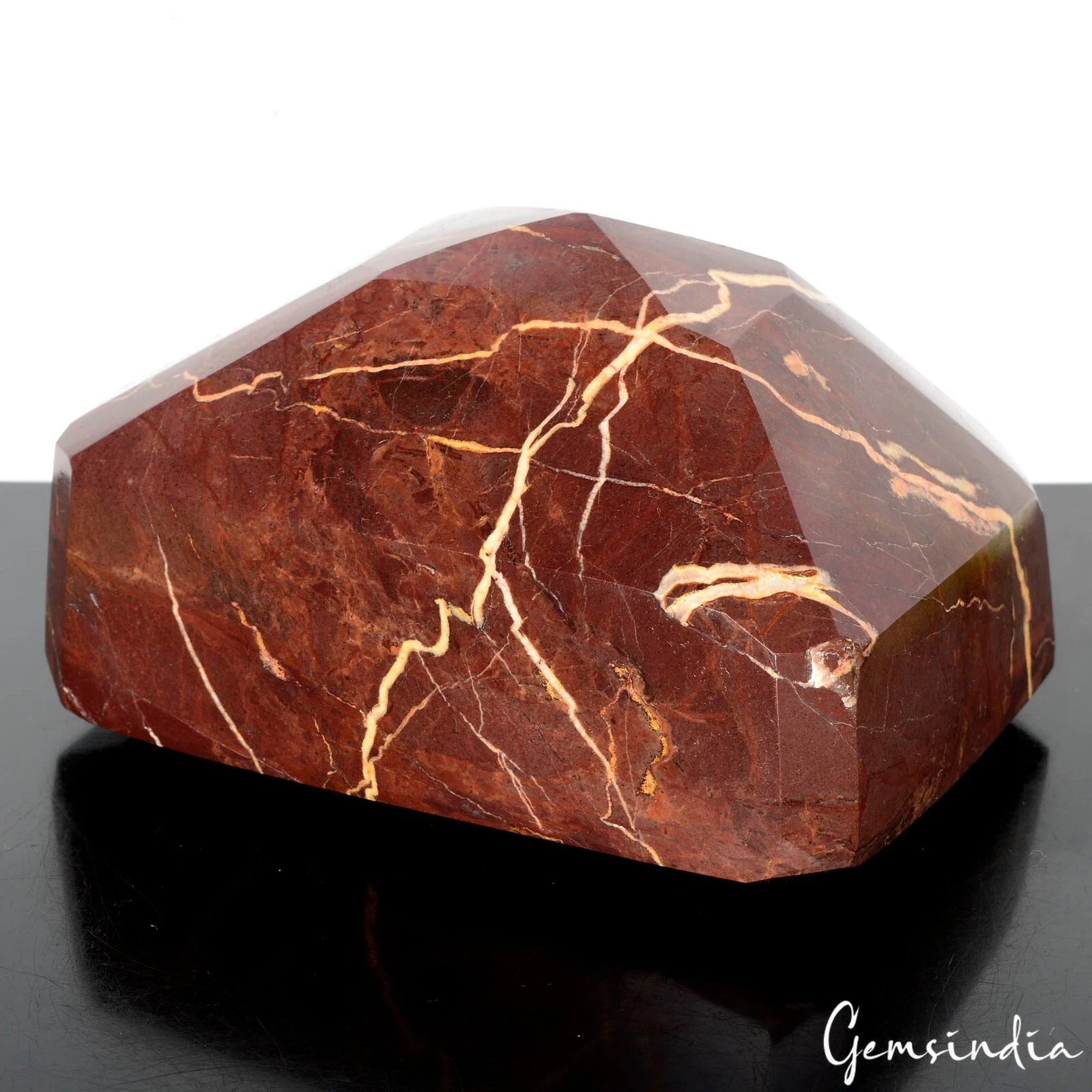 Red Jasper Loose Gemstone, Untreated — 5.3x3.7x3.2 Inch, 9000 Ct (1.8 Kg), Madagascar