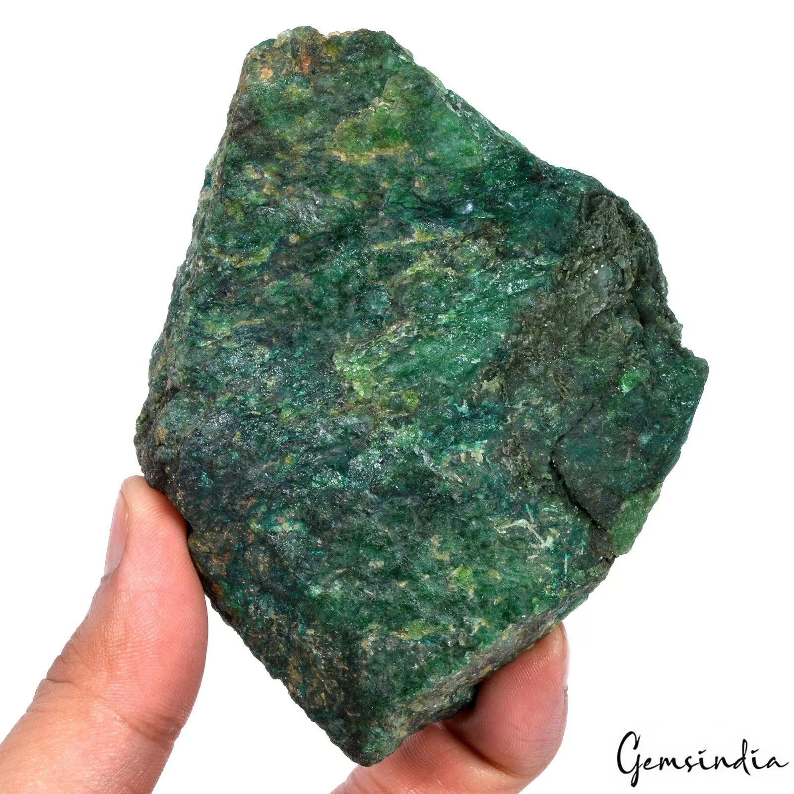 Emerald Rough Specimen, Color Enhanced, Green — 104x82x35mm, 1920 Ct, Brazil