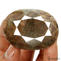 370 Cts Natural Untreated Brown Sapphire Oval Faceted Earth Mined Loose Gemstone