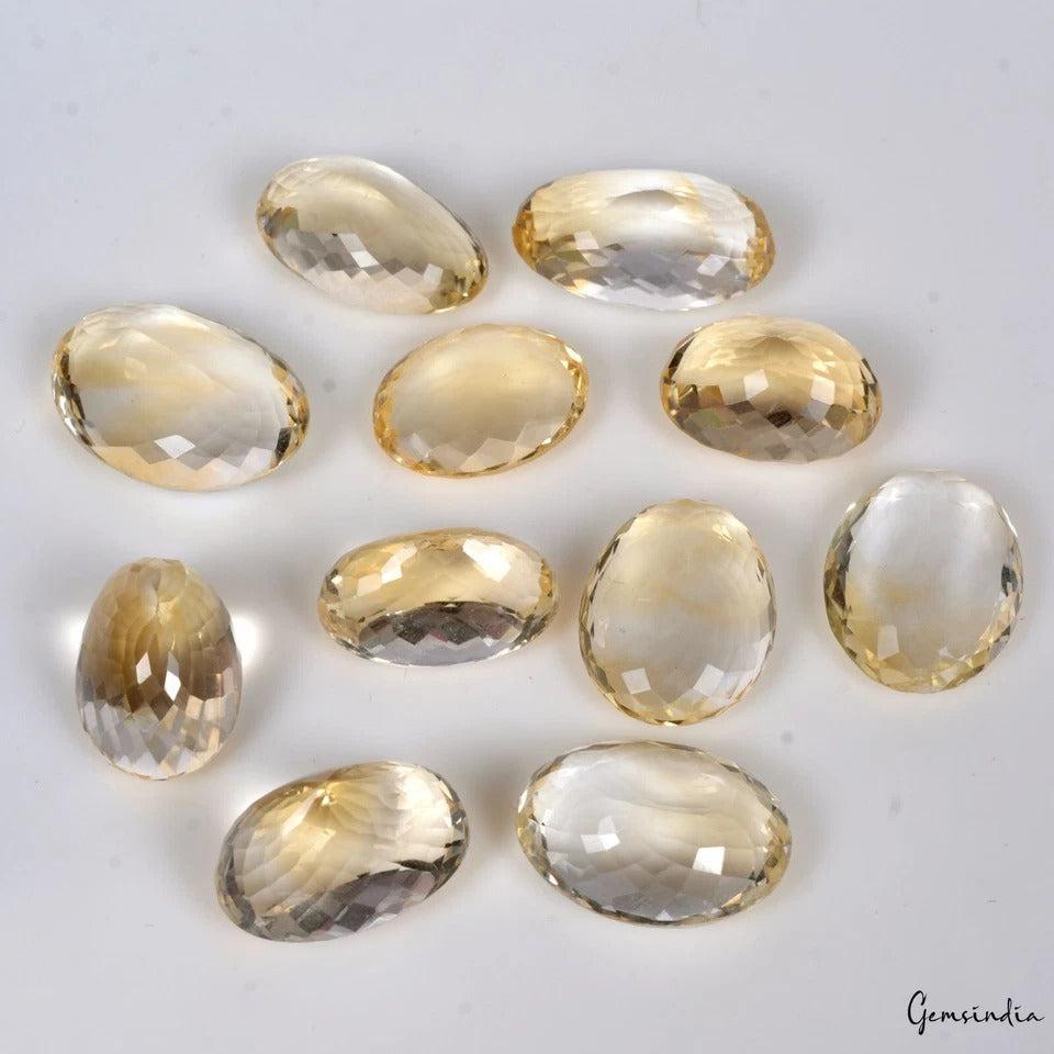 207 Ct Natural Brazilian Yellow Citrine Oval Cut Loose Jewelry Making Gemstones