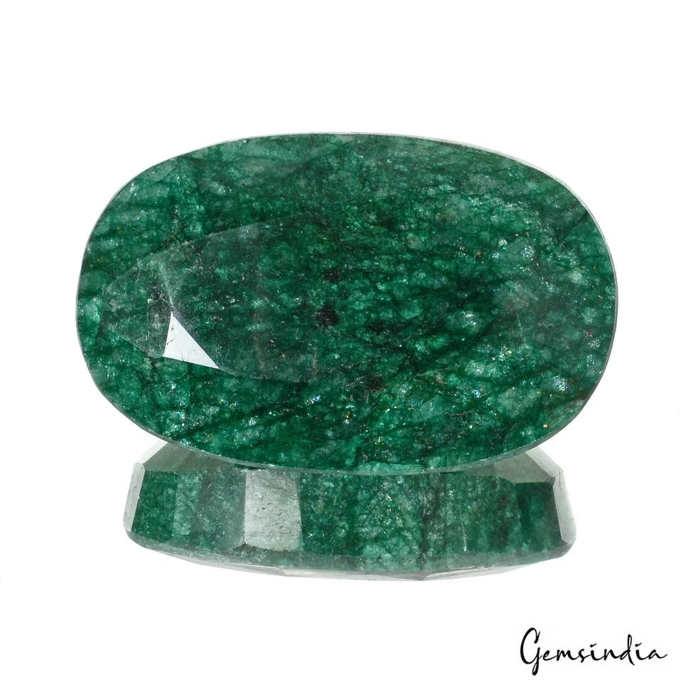 Certified 1600 Cts Natural Brazilian Green Emerald Oval Cut Museum Size Gemstone