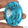 Turquoise Cabochon, Blue — 58x43x7mm, 158.20 Ct