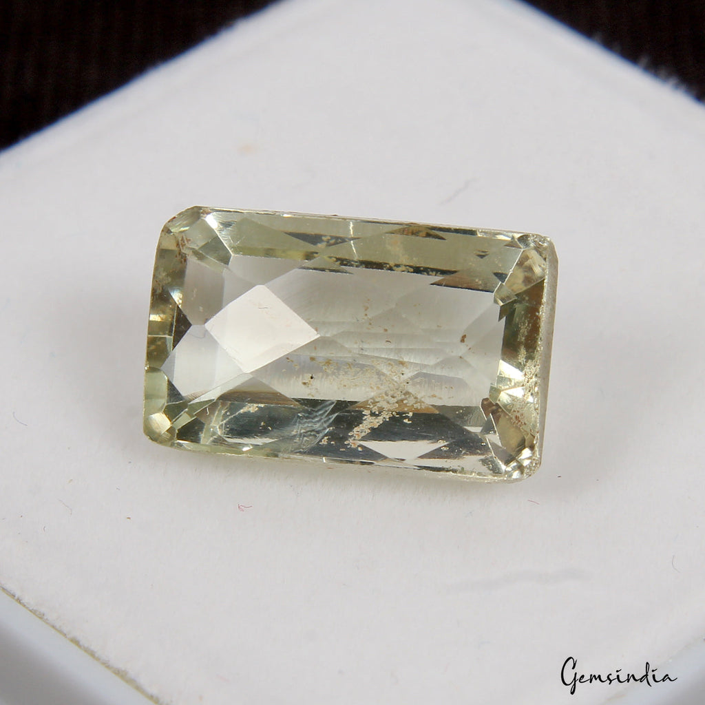 7.50 Ct Natural Green Aquamarine Baguette Checker Cut Untreated Jewelry Gemstone