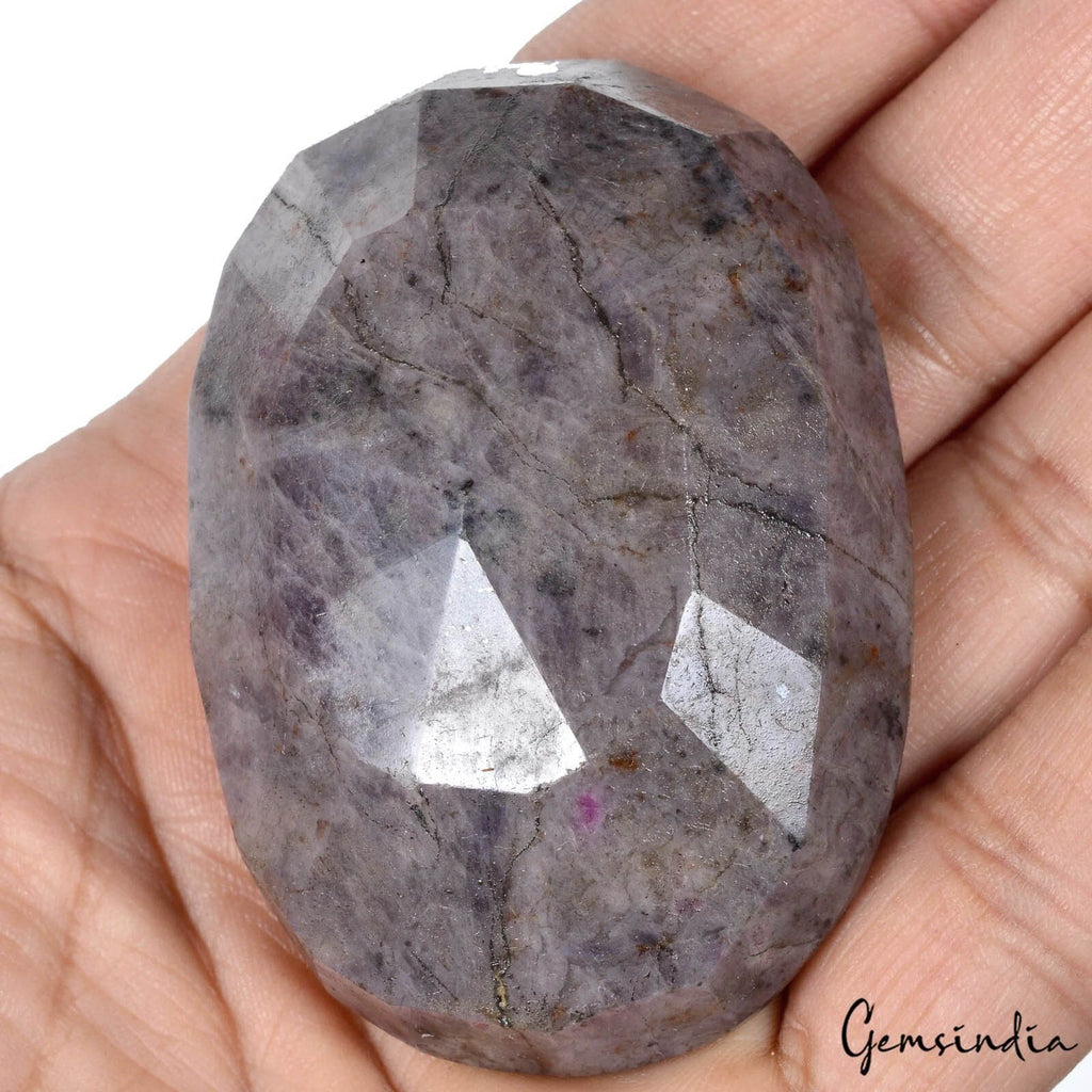 665 Cts Natural Untreated Ruby In Crystal Matrix Oval Cut Earth Mined Huge Gem