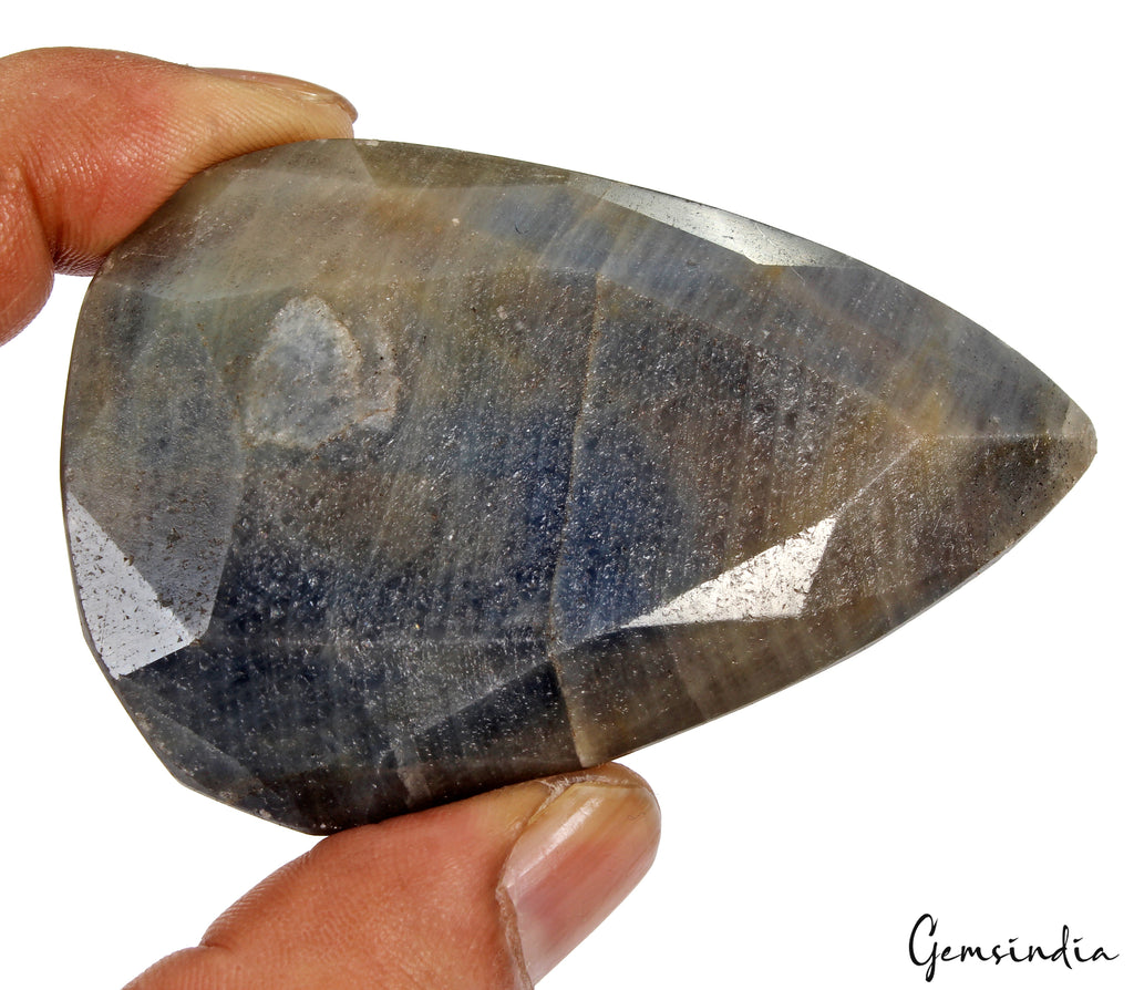 Sapphire Loose Gemstone, Pear Cut, Untreated — 74x49x22mm, 885 Ct