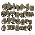 1000 Ct/29 Pcs Natural Apache Gold Pyrite Mix Cab Untreated Loose Wholesale Gems