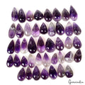 350 Ct Natural Dark Purple Amethyst Pear Cab 14-22mm Loose Untreated Gems~43 Pcs