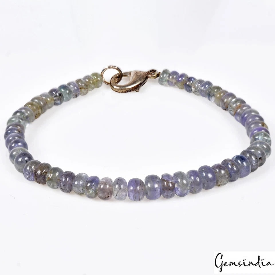Tanzanite Bracelet, Untreated, Blue — 4mm to 6mm, 58.80 Ct, Tanzania