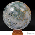 2.3 Kg 5" Natural Druzy Moss Agate Sphere Quartz Crystal Ball Healing Reiki Gift