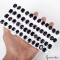 Sapphire Lot, Loose Gemstone, Untreated, Black — 50 Pieces, 11mm to 14mm, 430 Ct, Madagascar