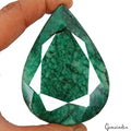 990 Ct Natural Dark Green Emerald Pear Faceted Earth Mined Loose Huge Gemstone