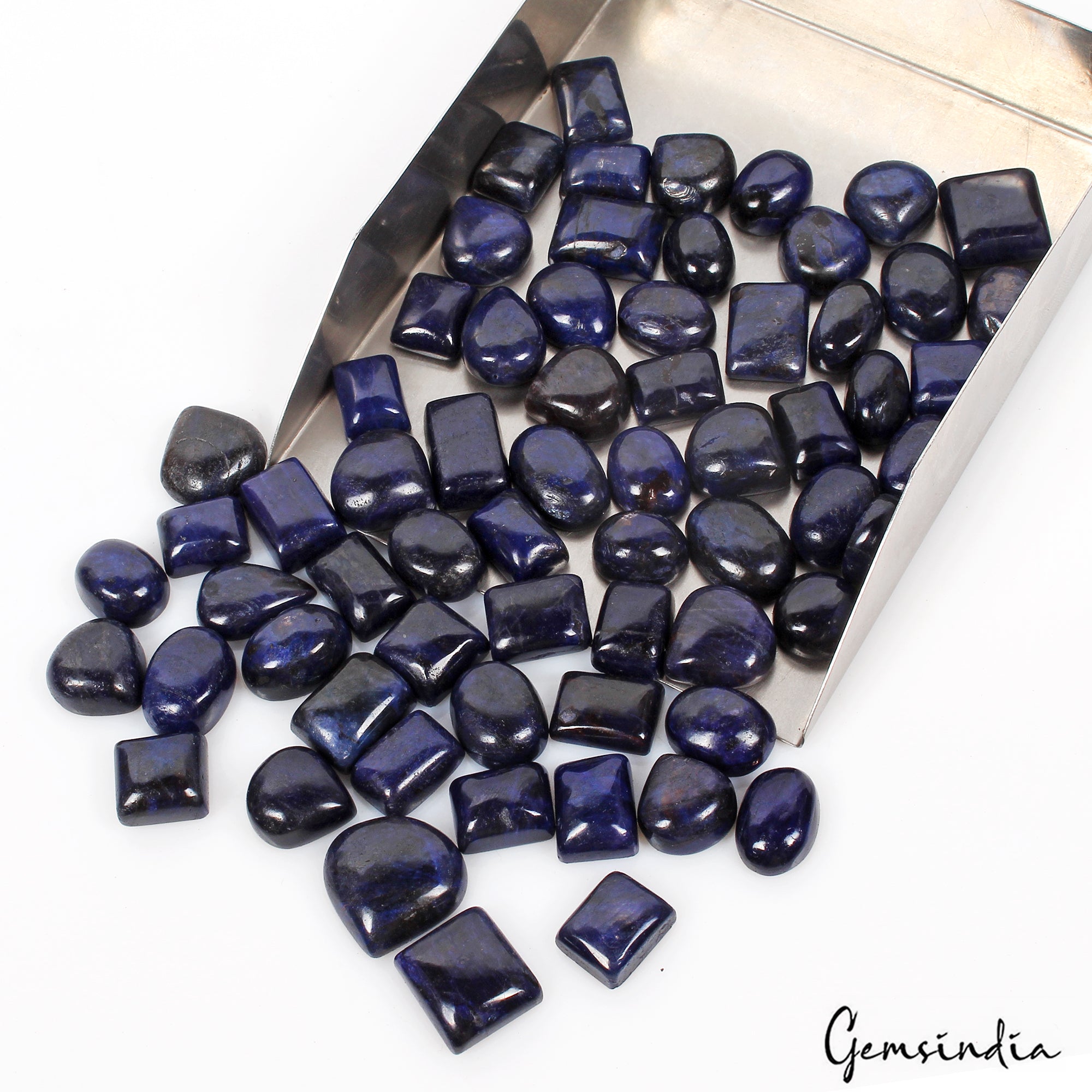 1000 Ct Natural Blue Sapphire Mix Cab 12mm- 19mm Loose Wholesale Gemstones Lot