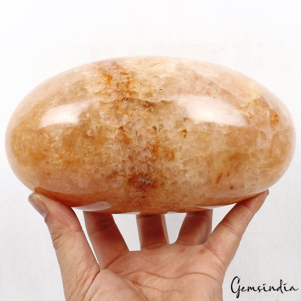 Natural 7.5 inch Aventurine Egg Healing Aura Spirit Chakra Stone Lingam 2.8 Kg