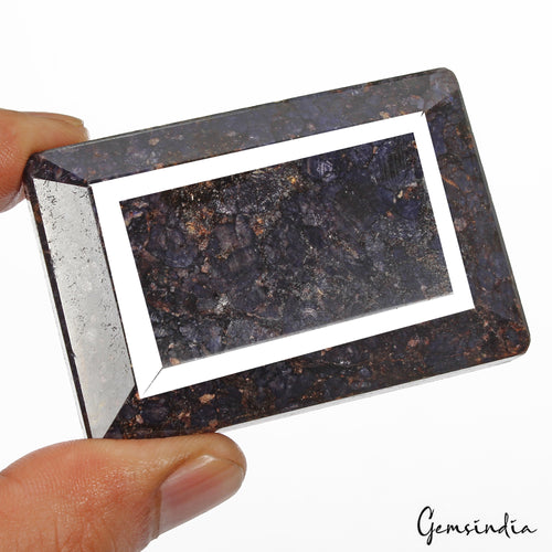 African Blue Sapphire Loose Gemstone, Color Enhanced — 66 x 44 x 28 mm, 930 Ct, Africa
