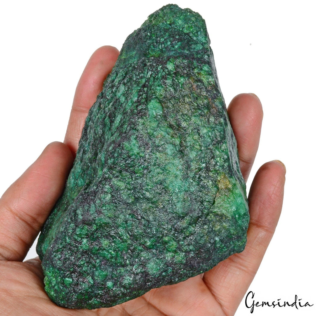 Emerald Rough Specimen, Color Enhanced, Green — 123x75x60mm, 3500 Ct, Brazil