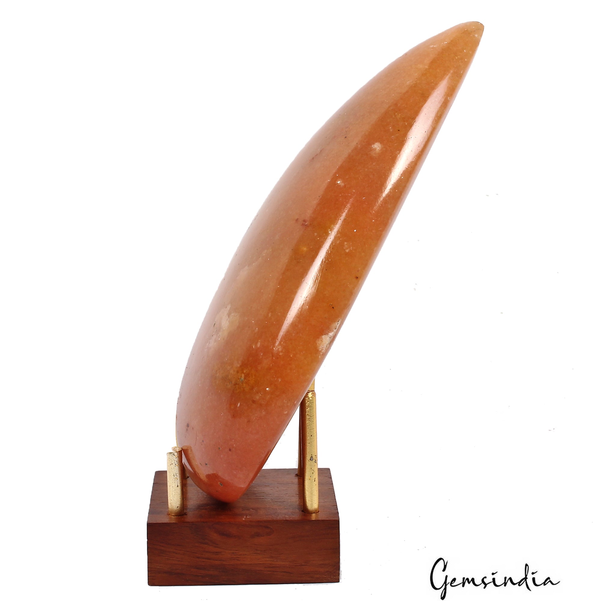 Yellow Aventurine Cabochon, Pear Cabochon — 113 x 79 x 24mm, 1680 Ct, Madagascar