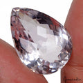 30.27 Cts Natural Untreated Purple Amethyst Pear Checker Cut Top Grade Gemstone