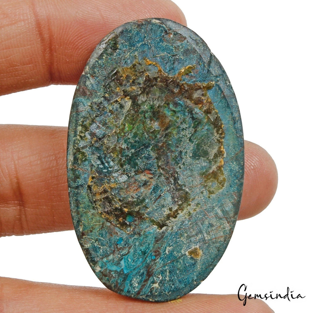 110.30 Cts Natural Spiderwebs Bi-Color Turquoise Oval Cab Loose Gem For Pendant