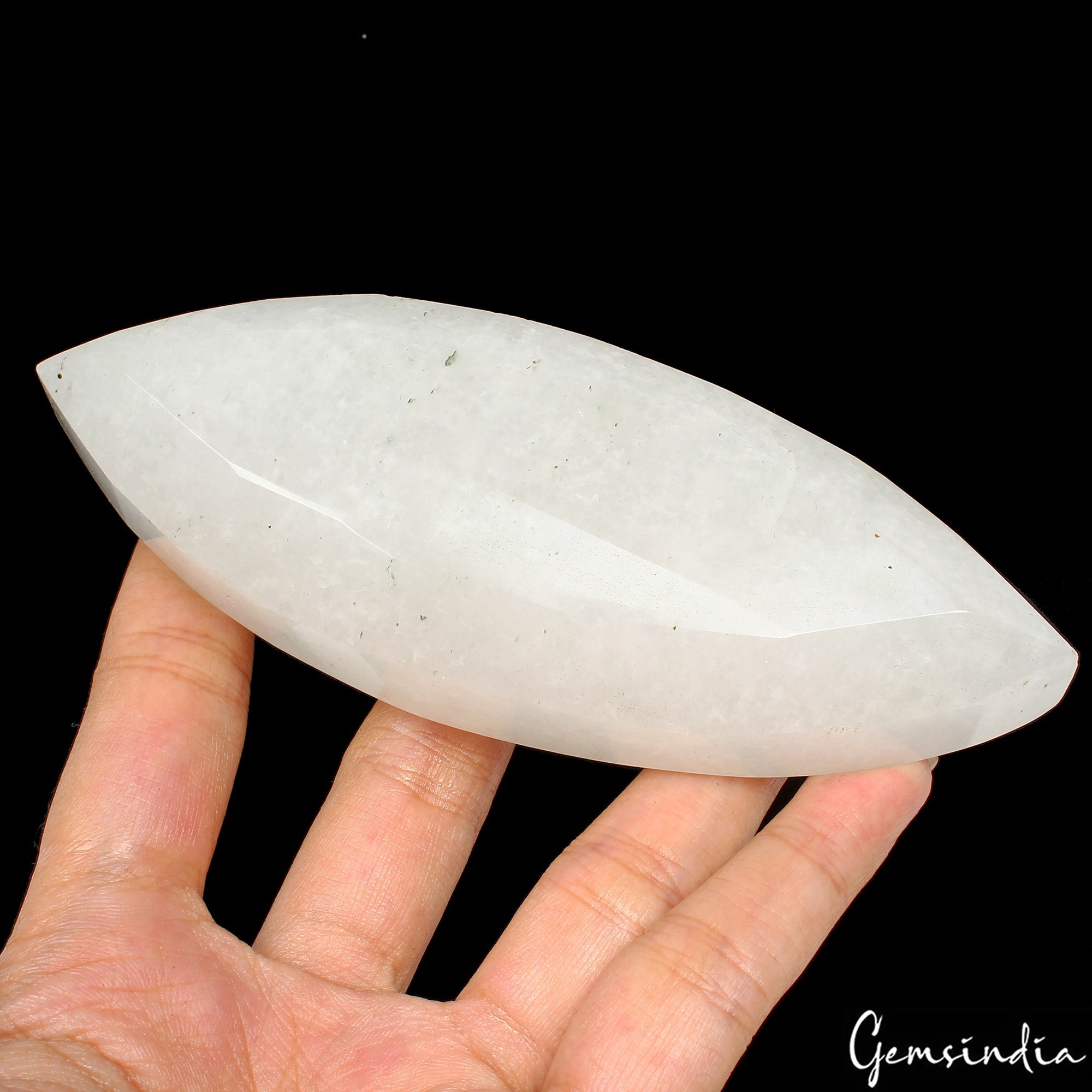 1170 Ct. Natural Untreated White Quartz Marquise Cut Huge Size Earth mined Gems