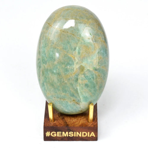 Amazonite Cabochon, Untreated, Green — 78 x 52 x 26 mm, 880 Ct, Madagascar