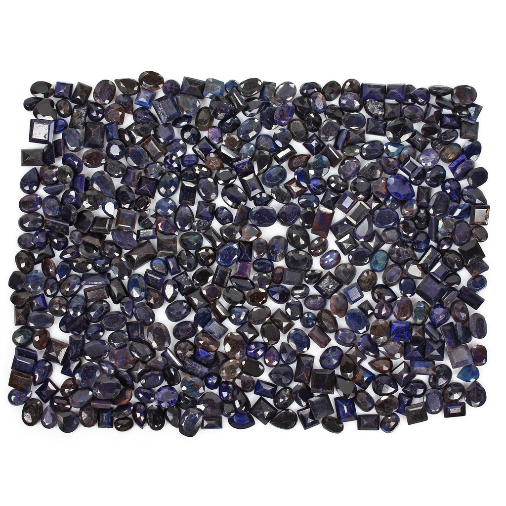 5000 Ct/436 Pcs Natural Blue Sapphire Mix Cut 10-21mm Ring Size Loose Gemstones
