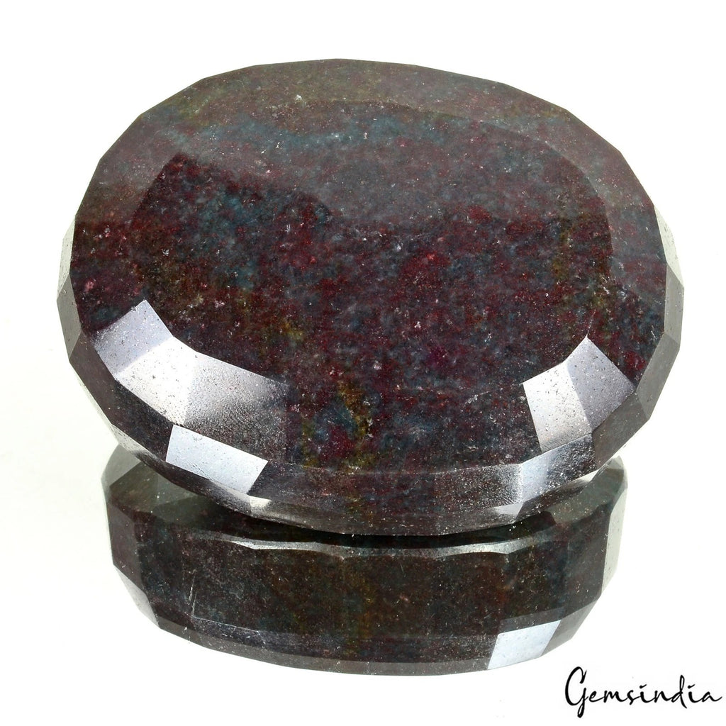Ruby Kyanite Loose Gemstone, Untreated, Bi-Color — 92 x 70 x 37mm, 3030 Ct, Madagascar