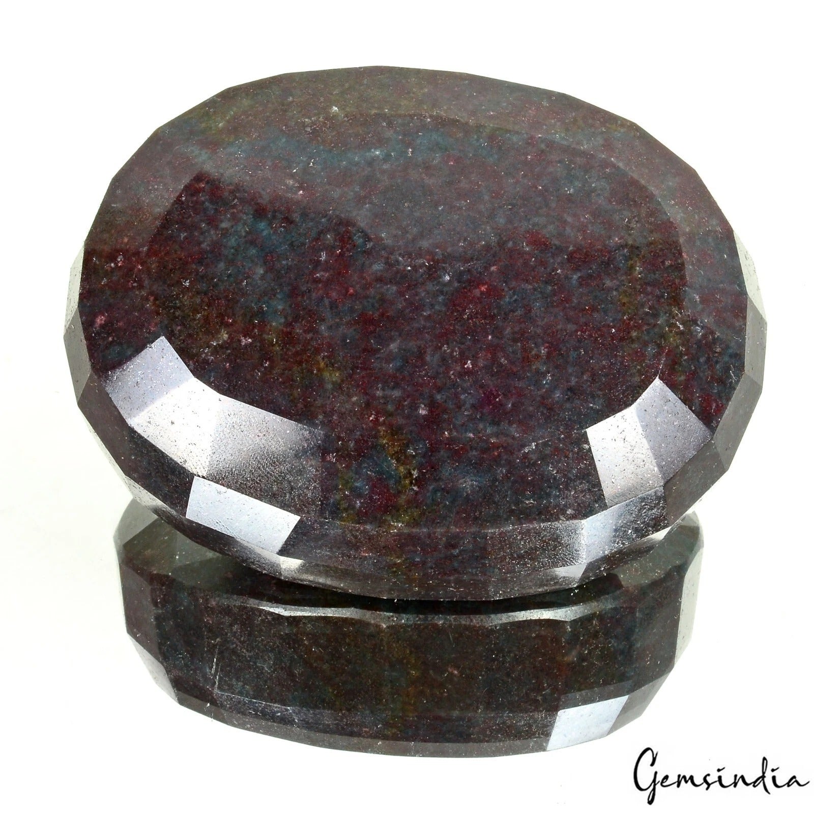Ruby Kyanite Loose Gemstone, Untreated, Bi-Color — 92 x 70 x 37mm, 3030 Ct, Madagascar
