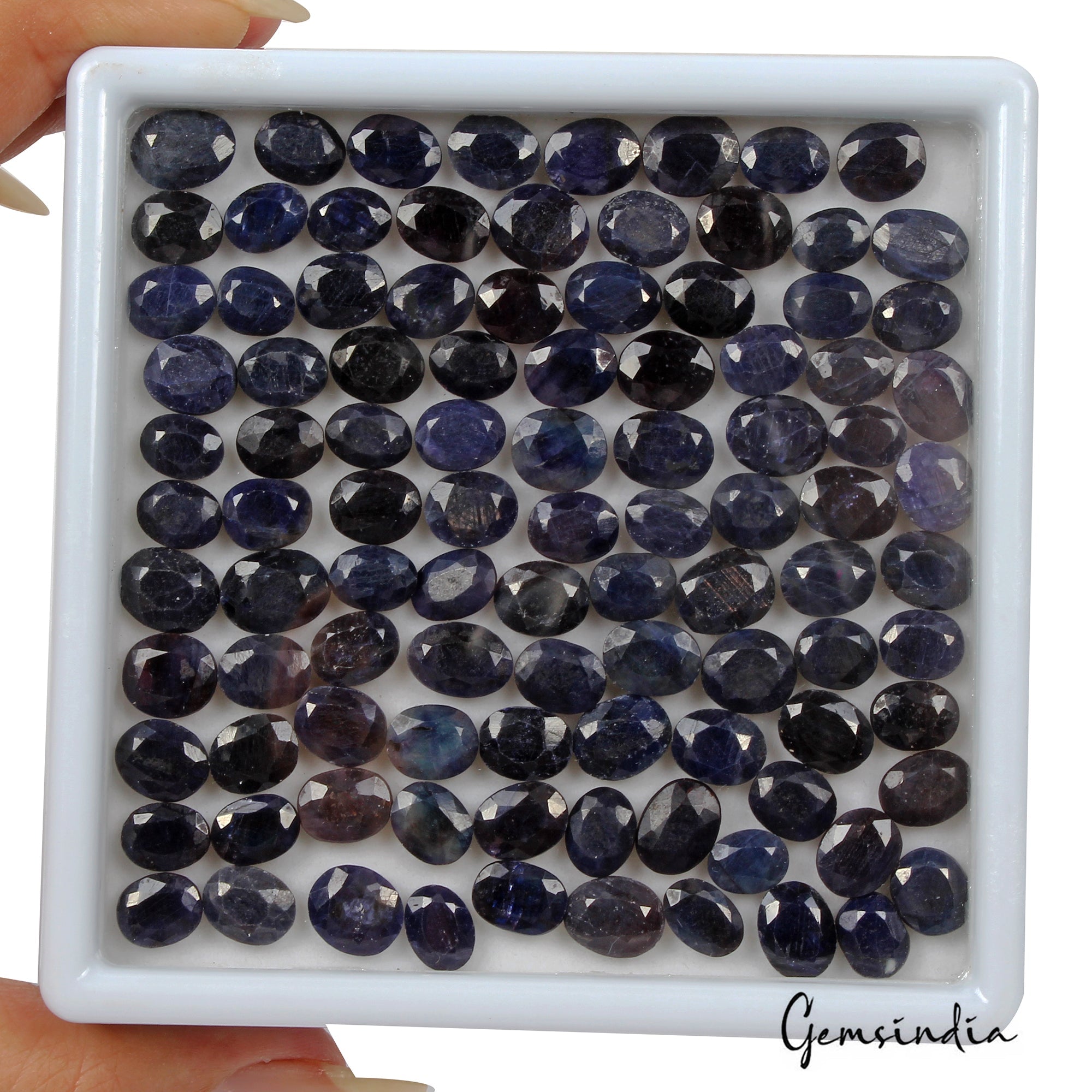 230.00 Ct/100 Pc Natural Blue Sapphire Oval Cut Loose Loose Gemstone For Jewelry