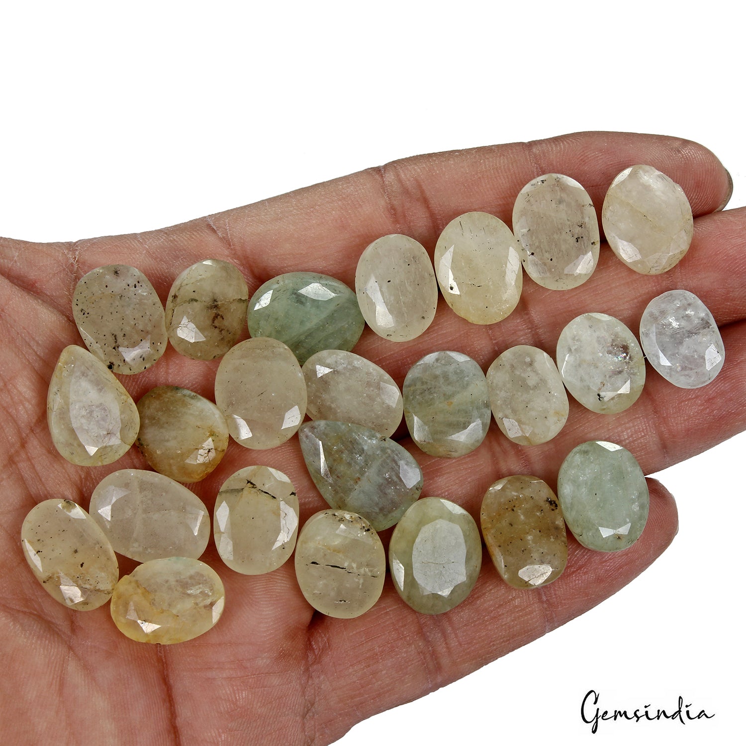 Aquamarine Lot, Loose Gemstone, Untreated, Blue — 24 Pieces, 15mm to 20mm, 256.40 Ct, Brazil