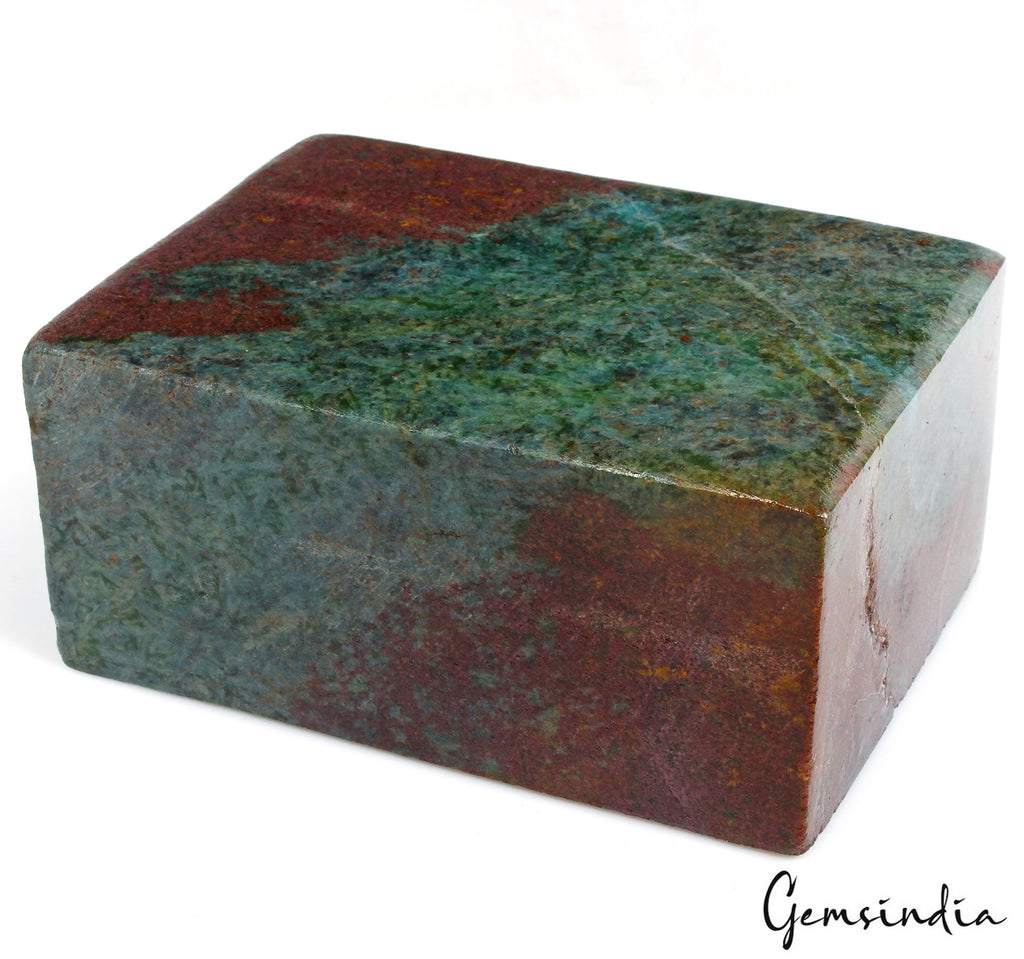 2.5 Kg Big Natural Ruby Kyanite Brick Shape Rectangular Rare Untreated Gemstone