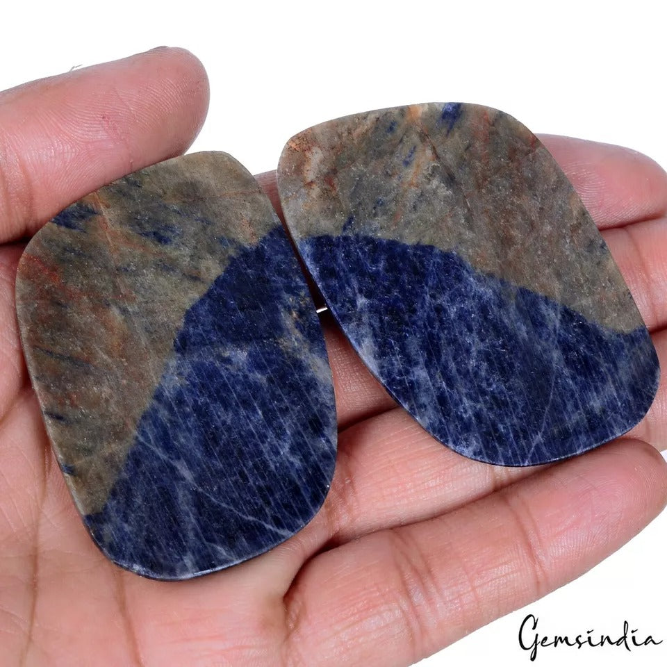 Sapphire Lot, Loose Gemstone, Untreated, Bi-Color — 2 Pieces, 63mm, 300 Ct