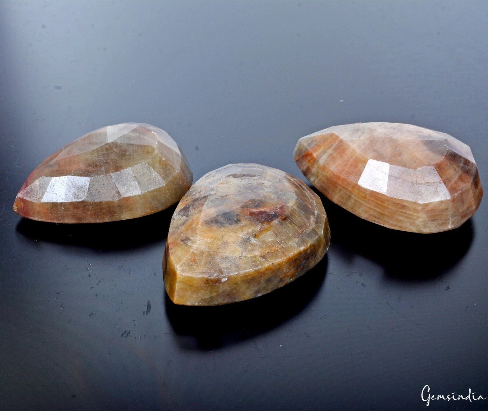 Sapphire Lot, Loose Gemstone, Untreated, Brown — 3 Pieces, 49mm to 52mm, 1070 Ct, Madagascar