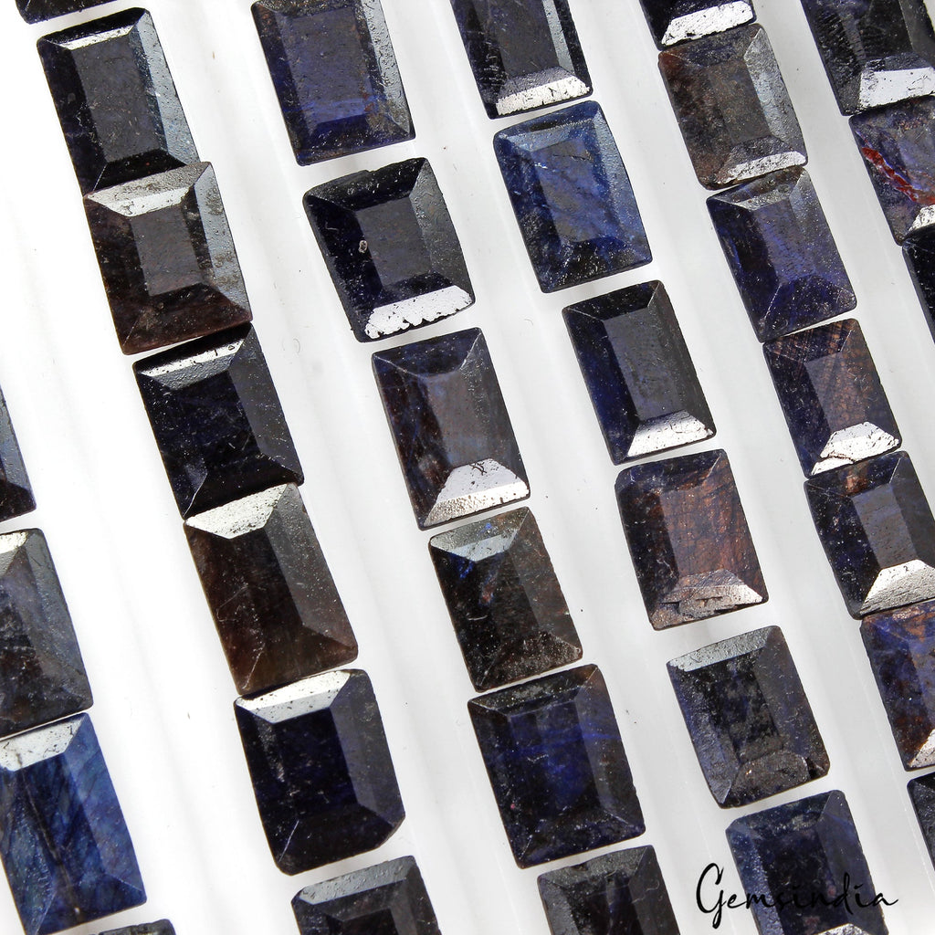 360 Ct Natural Blue Sapphire Baguette Faceted Cut Loose Wholesale Gems Lot 48 Pc